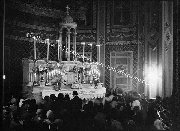 ST PATRICK'S CHURCH INTERIOR DURING BENEDICTION